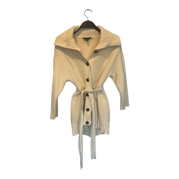 Ralph Lauren Cream Ivory Preppy Sailing Cardigan w/Brown Turtle Buttons Size XS - Picture 1 of 9